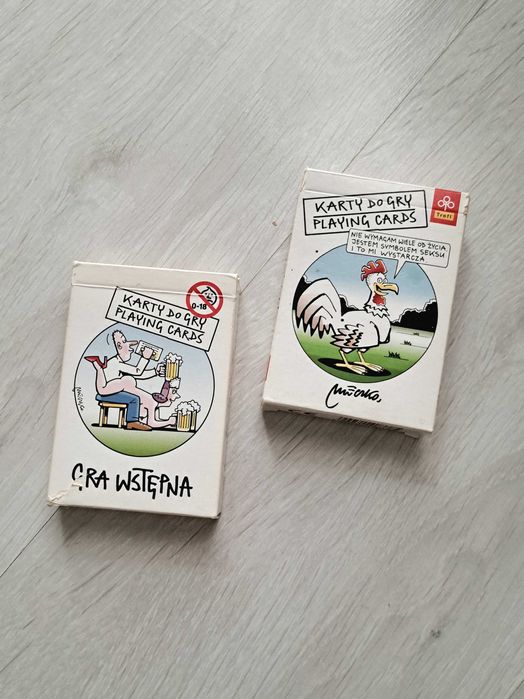 Dwie talie kart do gry Andrzej Mleczko
