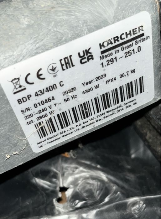 Szorowarka karcher bdp 43/400c