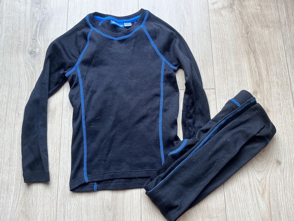 Lidl crivit odzież termiczna dla dziecka bluzka plus spodnie 122 128
