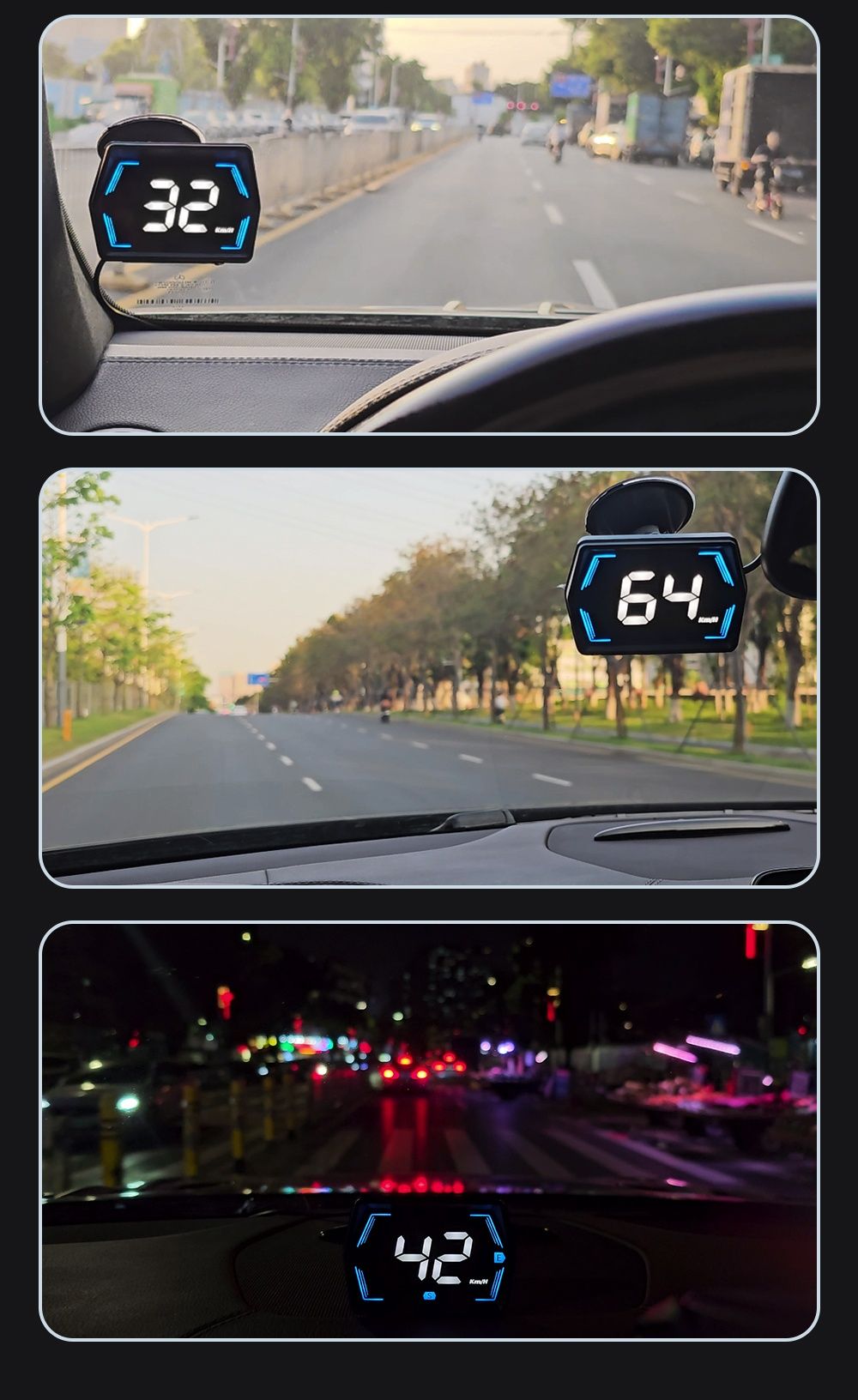 Цифровий автомобільний GPS-спідометр HUD G20.