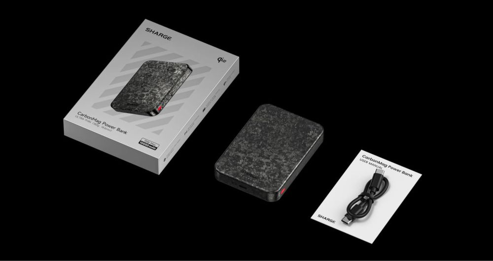 Sharge CarbonMag (10K) Qi2 MagSafe PD20W