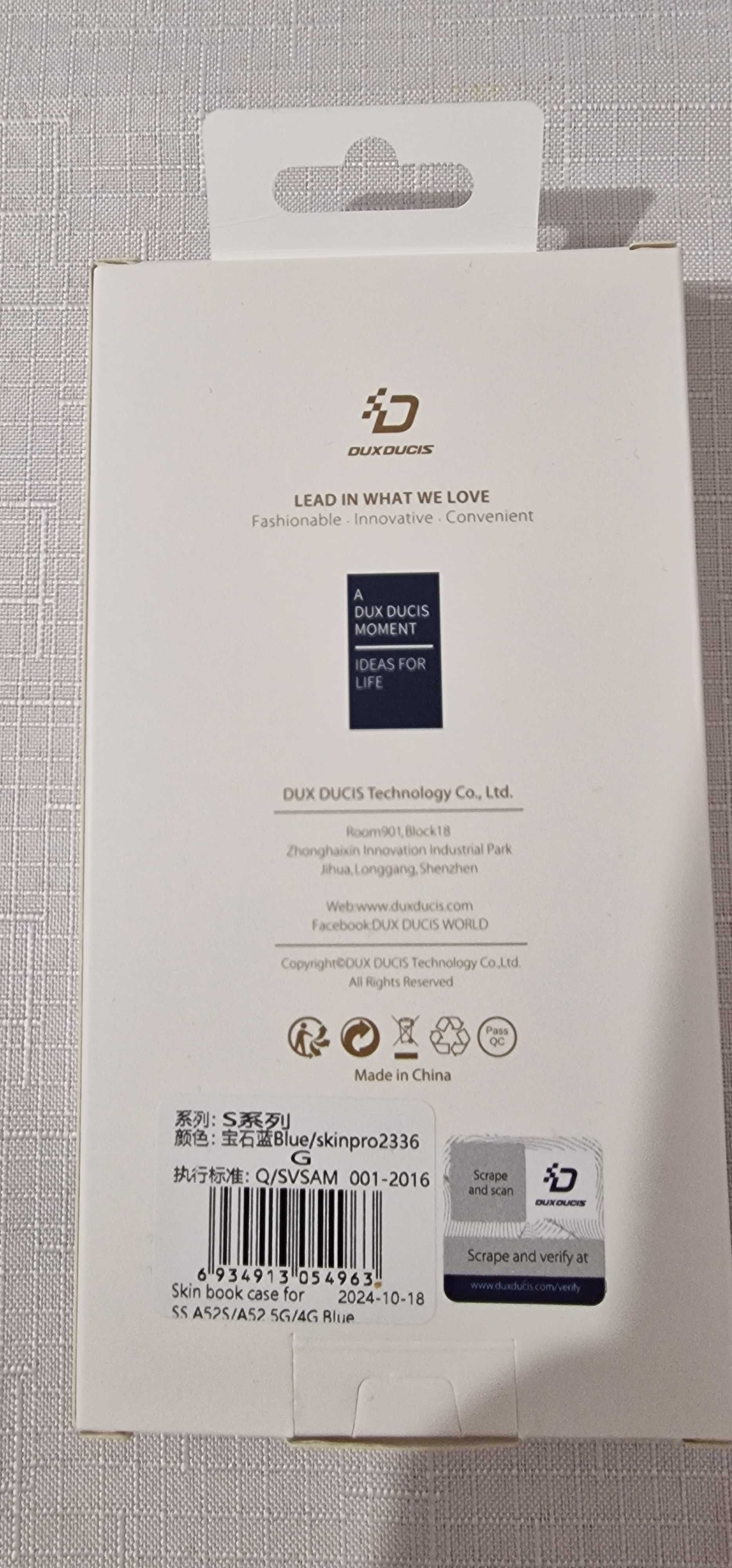 Etui z klapką Dux Ducis Skin Pro do Samsung Galaxy A52, A52s granatowe