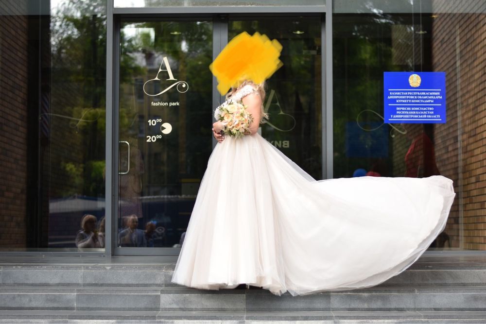 Свадебное платье оксана муха nymeria 48-52 размер