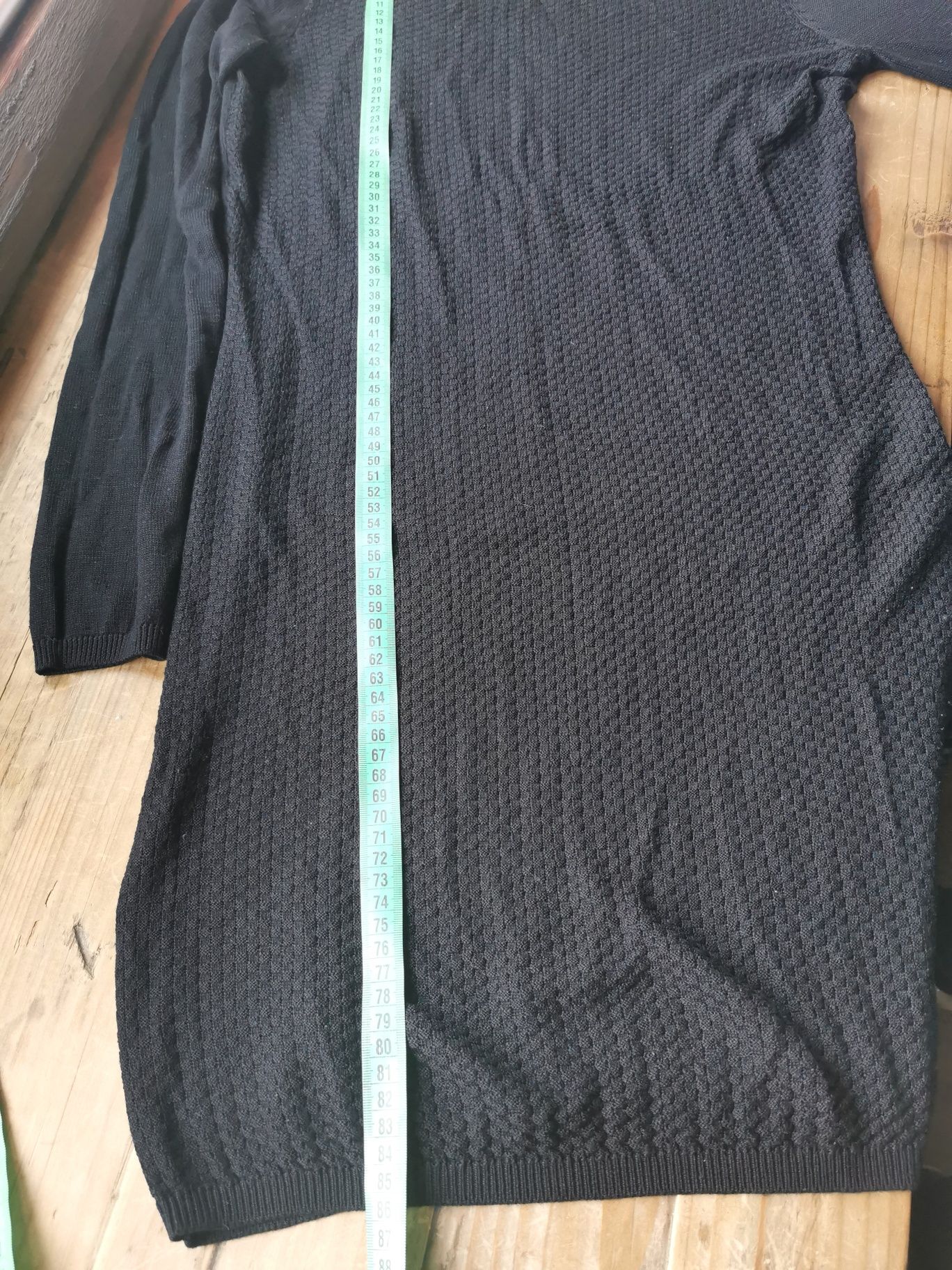 Esmara czarny długi sweter tunika, rozmiar 36-38