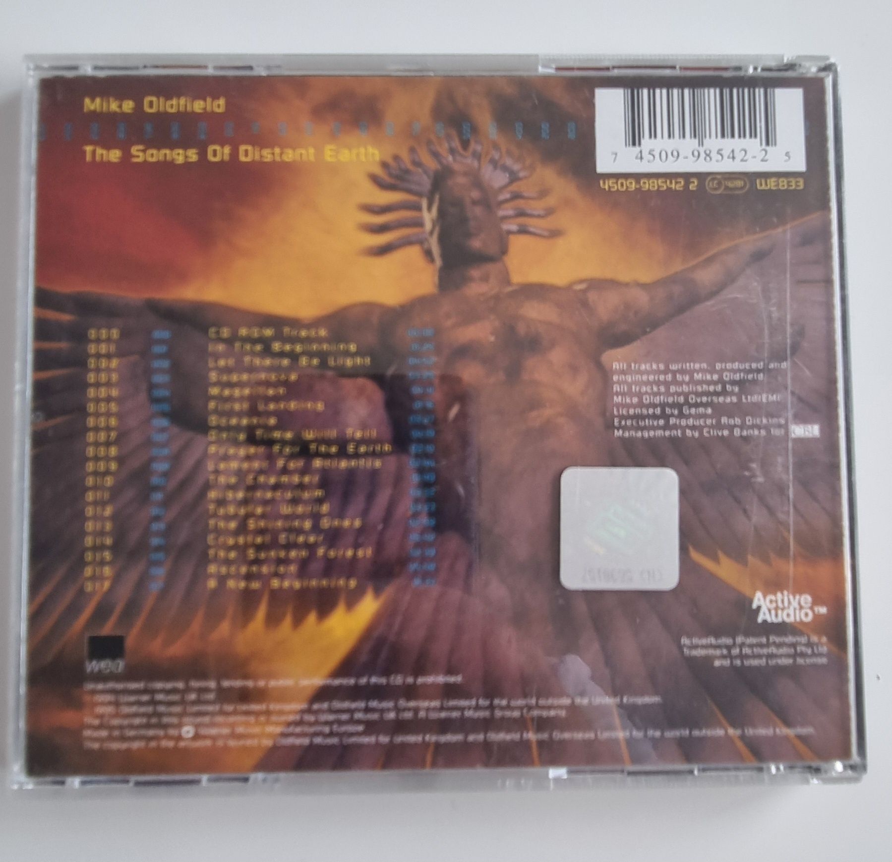 Płyta CD Mike Oldfield "The Songs of Distant Earth" h"