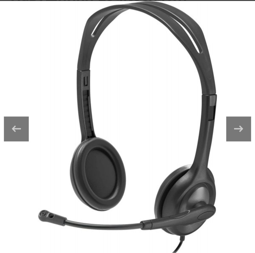 Logitec h111 навушники