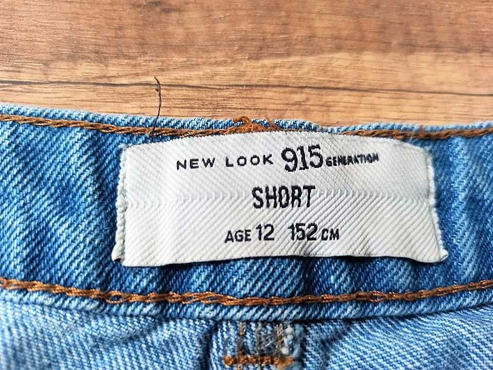 Jeansowe spodenki, szorty, New Look 915 Generation, rozmiar 152