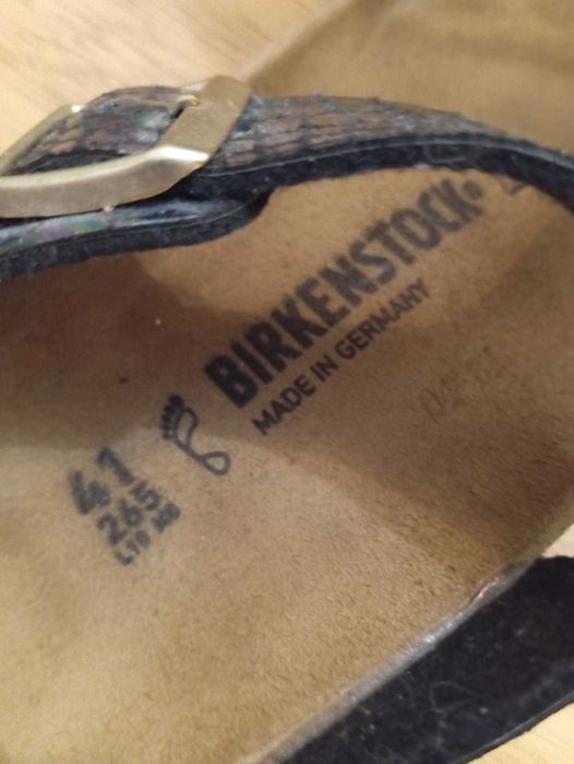 Сандалі Birkenstock Birko Flor Gizeh зі зміїним принтом 41, 26,5 см