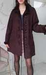 Vintage Boho chic kurtka budrysówka płaszcz brązowy Brown coat jacket