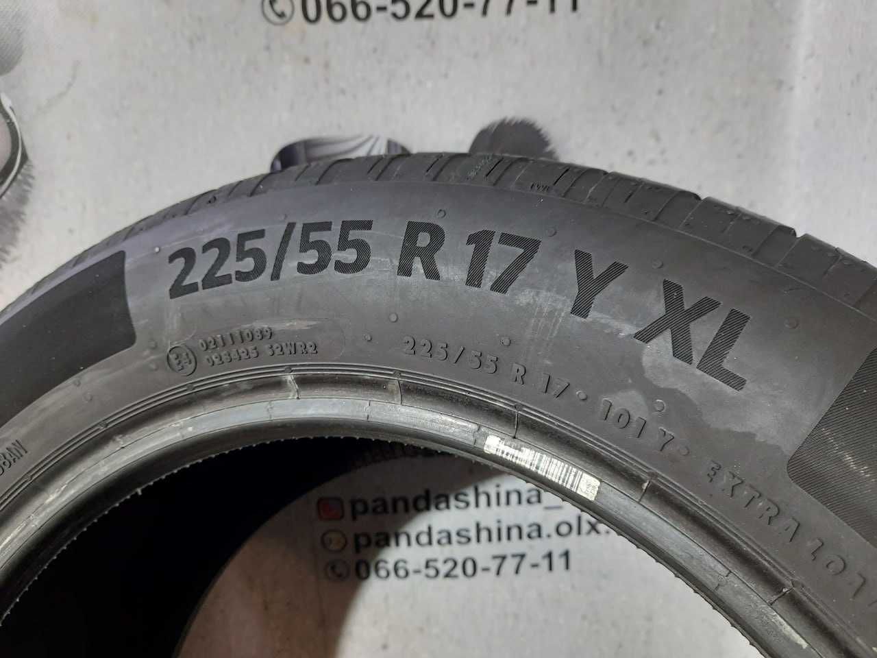 Шини 225/55 R17 CONTINENTAL EcoContact 6* б/в літо склад