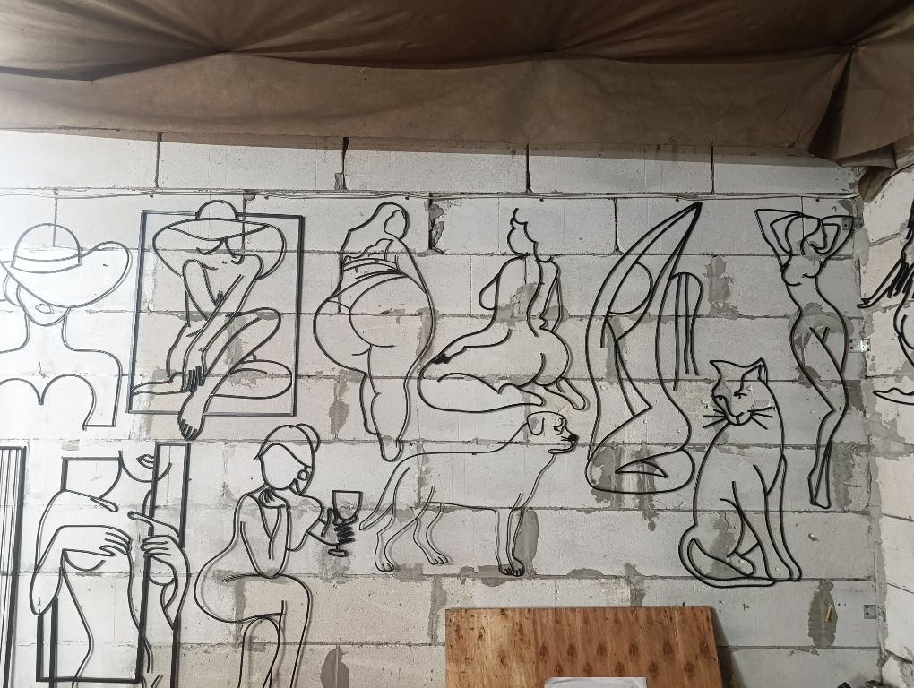 Лофт картина, панно на стену из металла