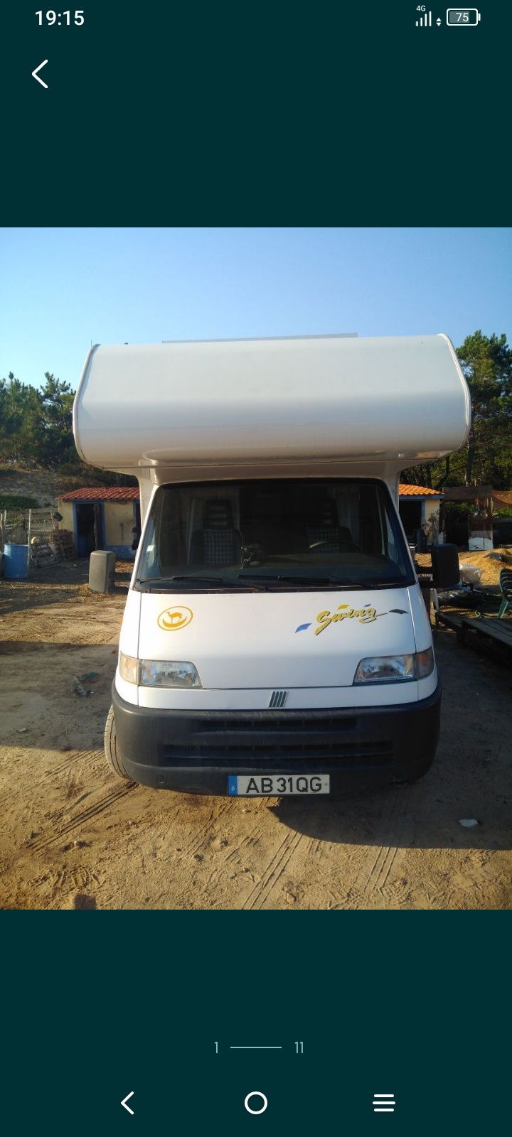 Autocaravana Himer Fiat Ducato 1.9Td