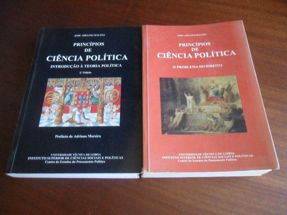 "Princípios de Ciência Política" - 2 Volumes de José Adelino Maltez