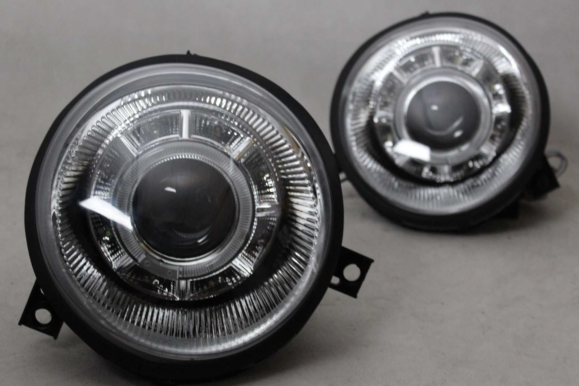 Reflektory lampy przednie przód VW LUPO 98-05 Chrom LED TUNING RINGI