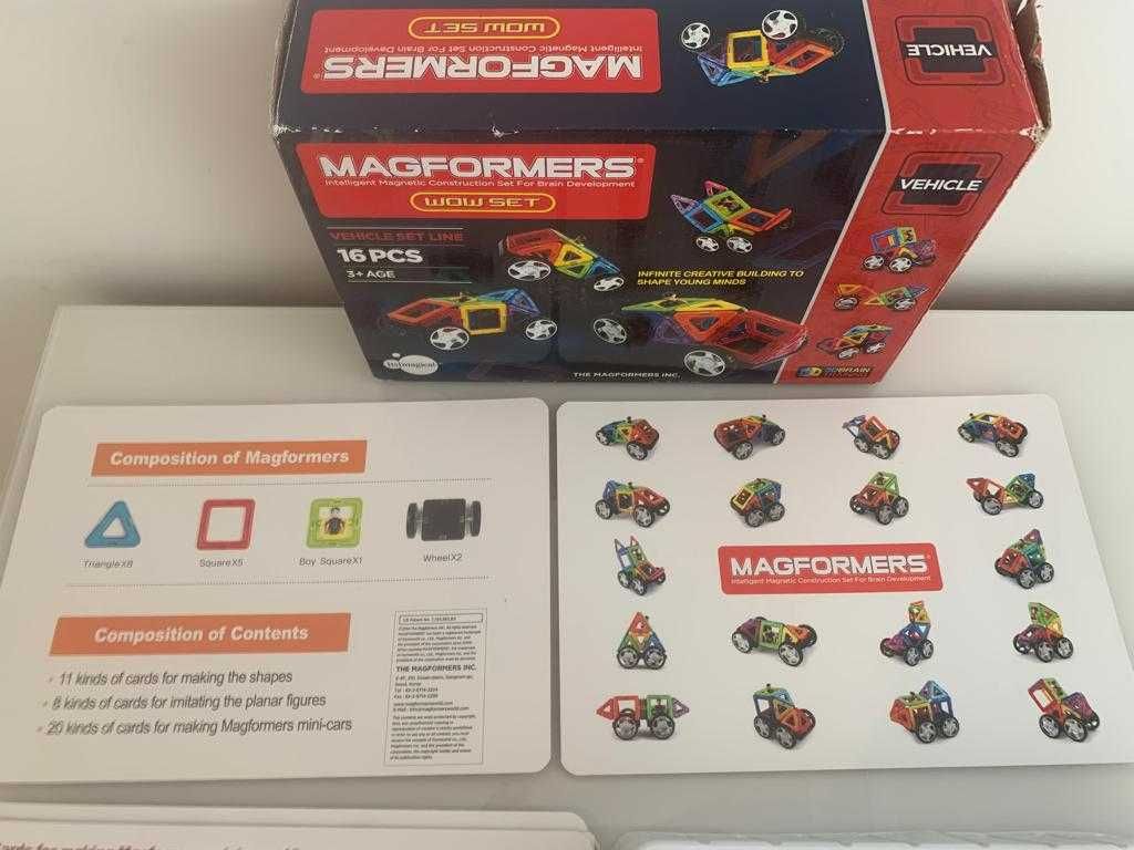 Jogo Criativo para construção de Veículos - MAGFORMERS do Imaginarium