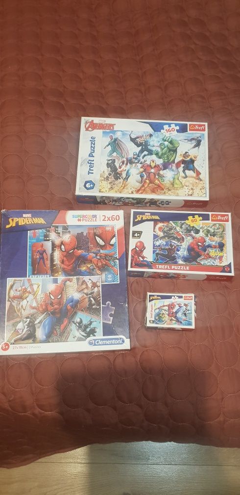 Puzzle spiderman 4 szt.