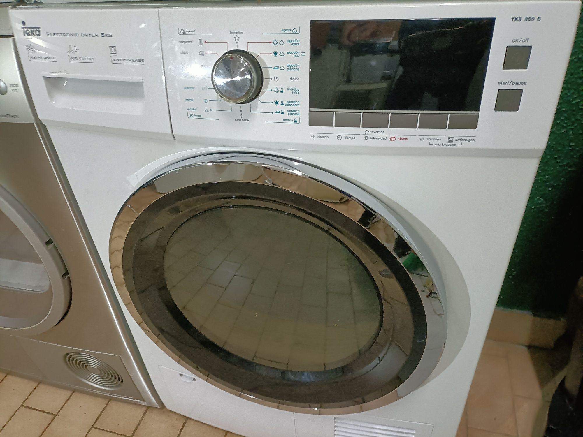 Máquinas de secar roupa bomba de calor A+