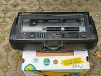 Boombox Hitachi CX-W700E CD Tape Radio Retro Vintage Uszkodzony Części