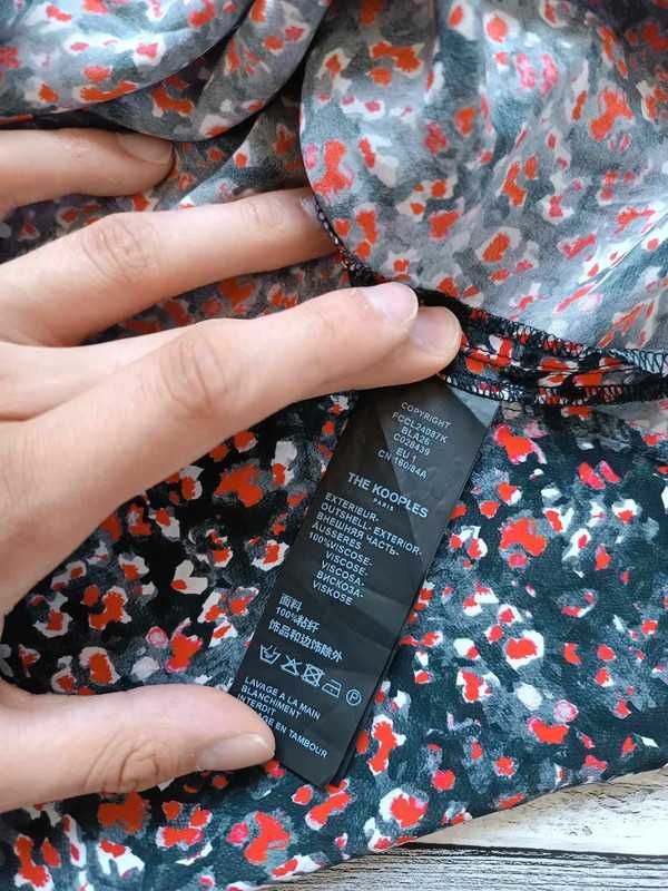 Oryginalna koszula damska The Kooples Paris 100% Wiskoza