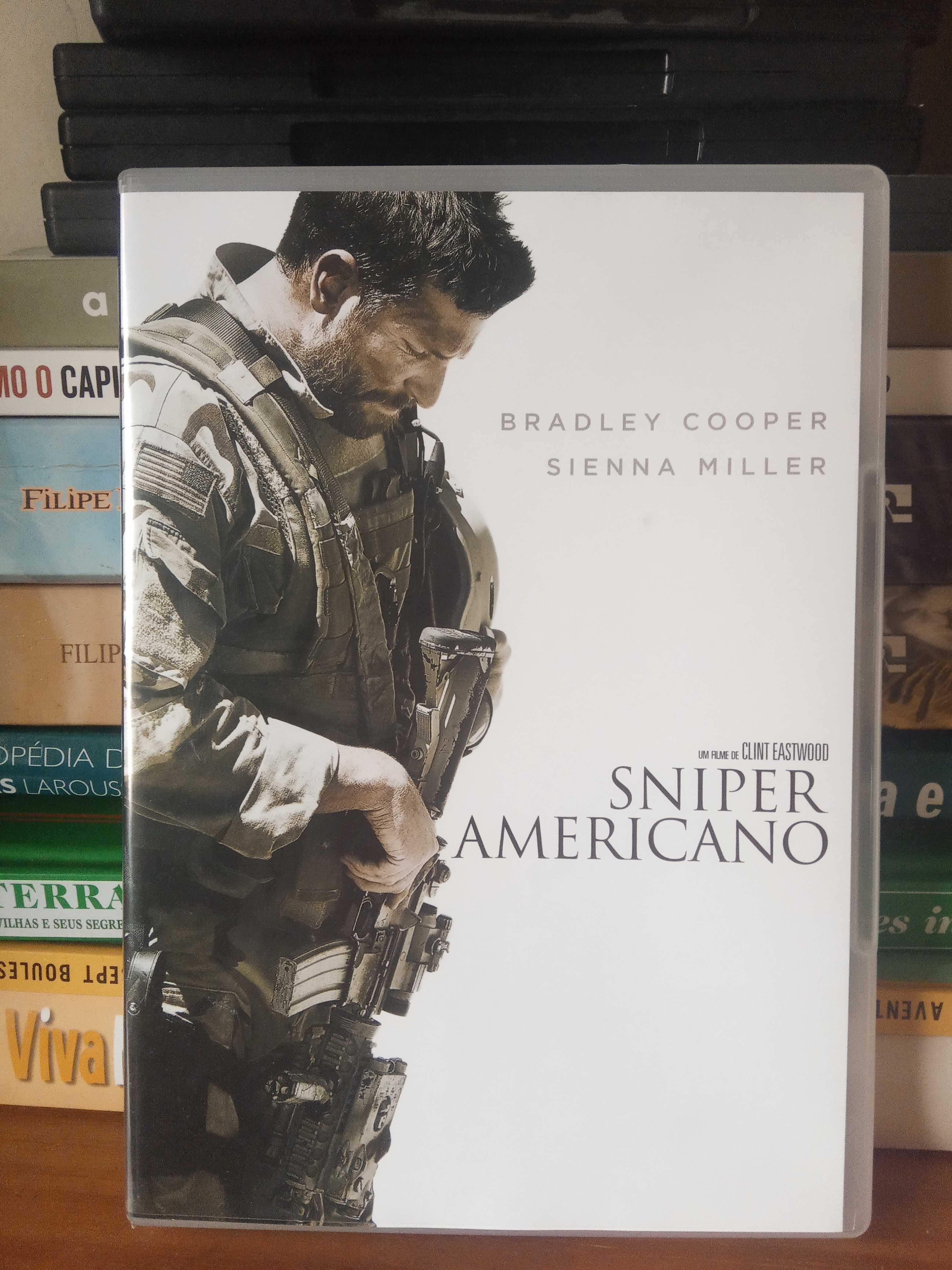 DVD "Sniper Americano" Bradley Cooper como Novo(original).Selo Igac.