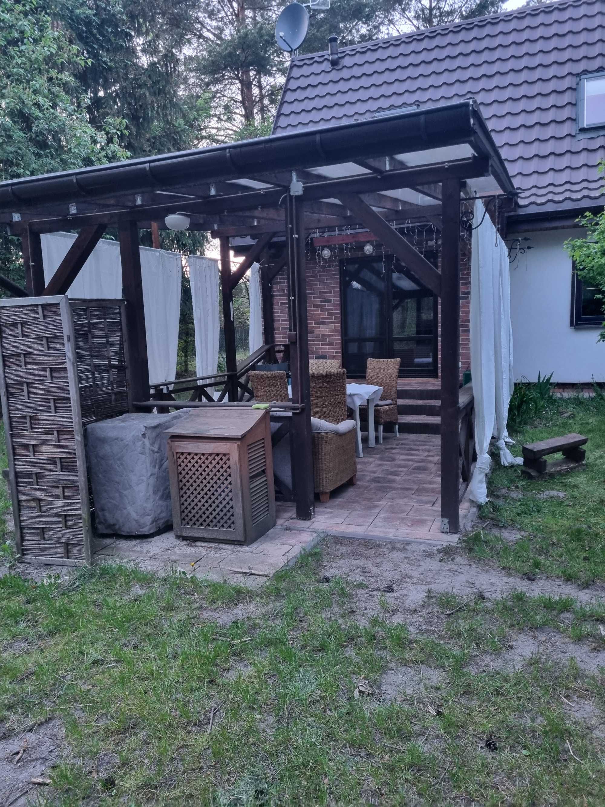 Wakacyjne noce las i widok gwiazd. Modrzewiowy domek nad Wkrą zaprasza