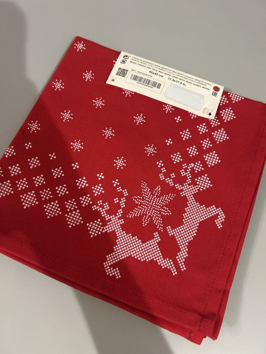 Przepiękne serwetki obiadowe Zara home świąteczne podkładki