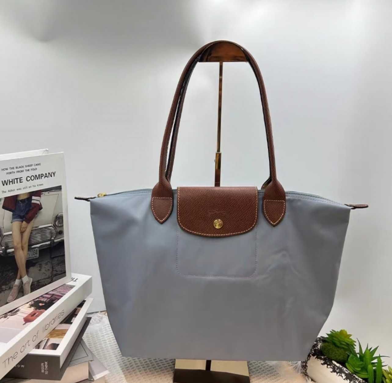 LongChamp Torba torebowa LE PLIAGE ORIGINAL L, Szary jasny