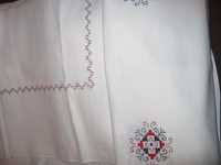 Комплект Скатерть льняная (лен) с вышивкой НОВАЯ + 6 салфеток
