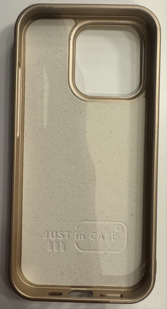 Nowa, złota obudowa Just In Case iphone 15 pro okazja