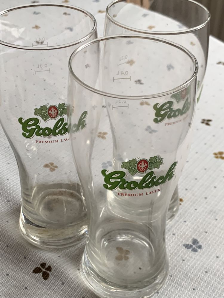 Gratka kolekcjonerska! 6 szt szklanek do piwa GROLSH 0,4l