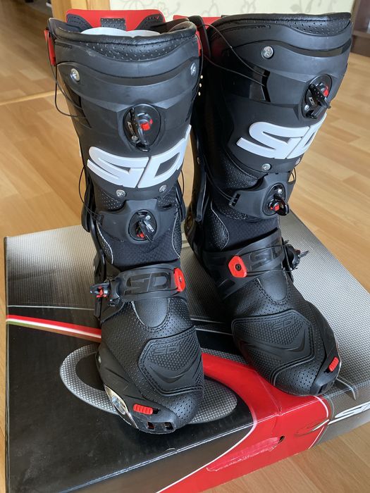 Buty motocyklowe wysokie Sidi Rex Air 41 dł Wkładki 26 cm - czarne