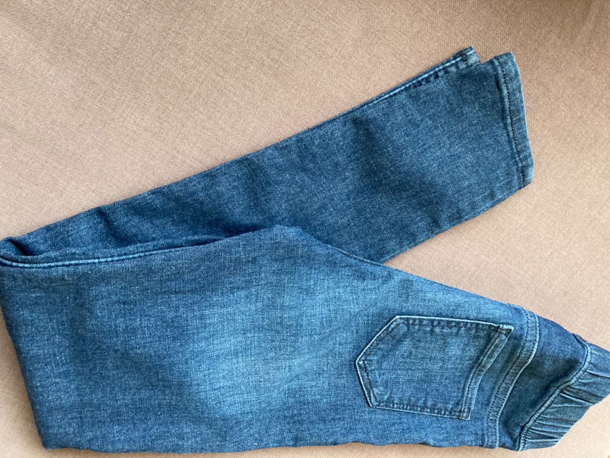 Jeansy H&M legginsy dżinsowe lekko elastyczne rozmiar 134