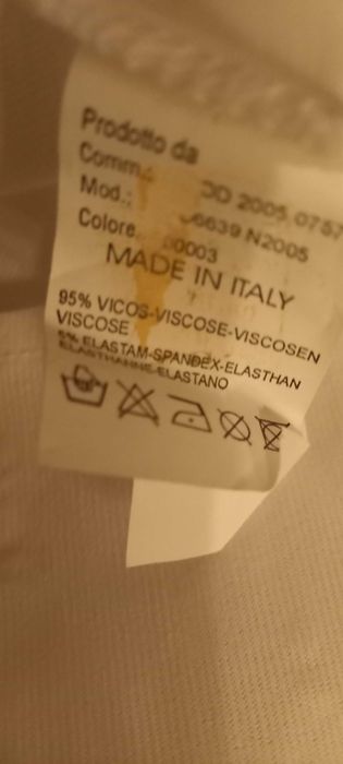 Koszula Roccobarocco S 36 nowa wiskoza biała