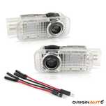 Projetor Carro Porta Led Luz Cortesia Audi