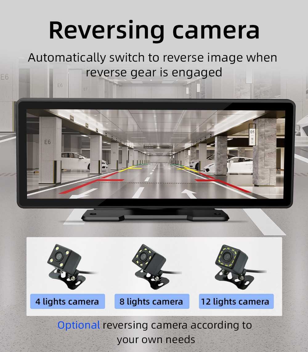 tela hd câmera de ré traseira 
dvr mp5  player vídeo android
