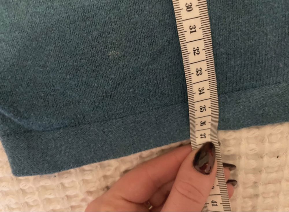Sweterek ciepły zimowy zara turkusowy święta elegancki 86 18-24 m