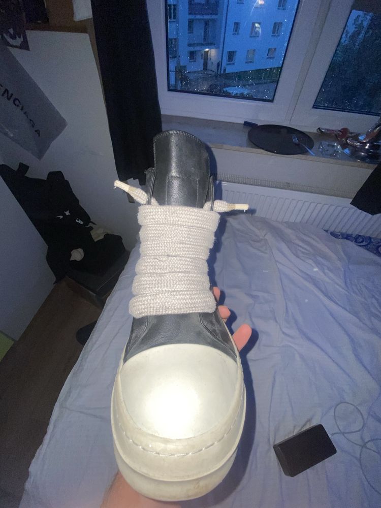 rick owens jumbo leather ramones