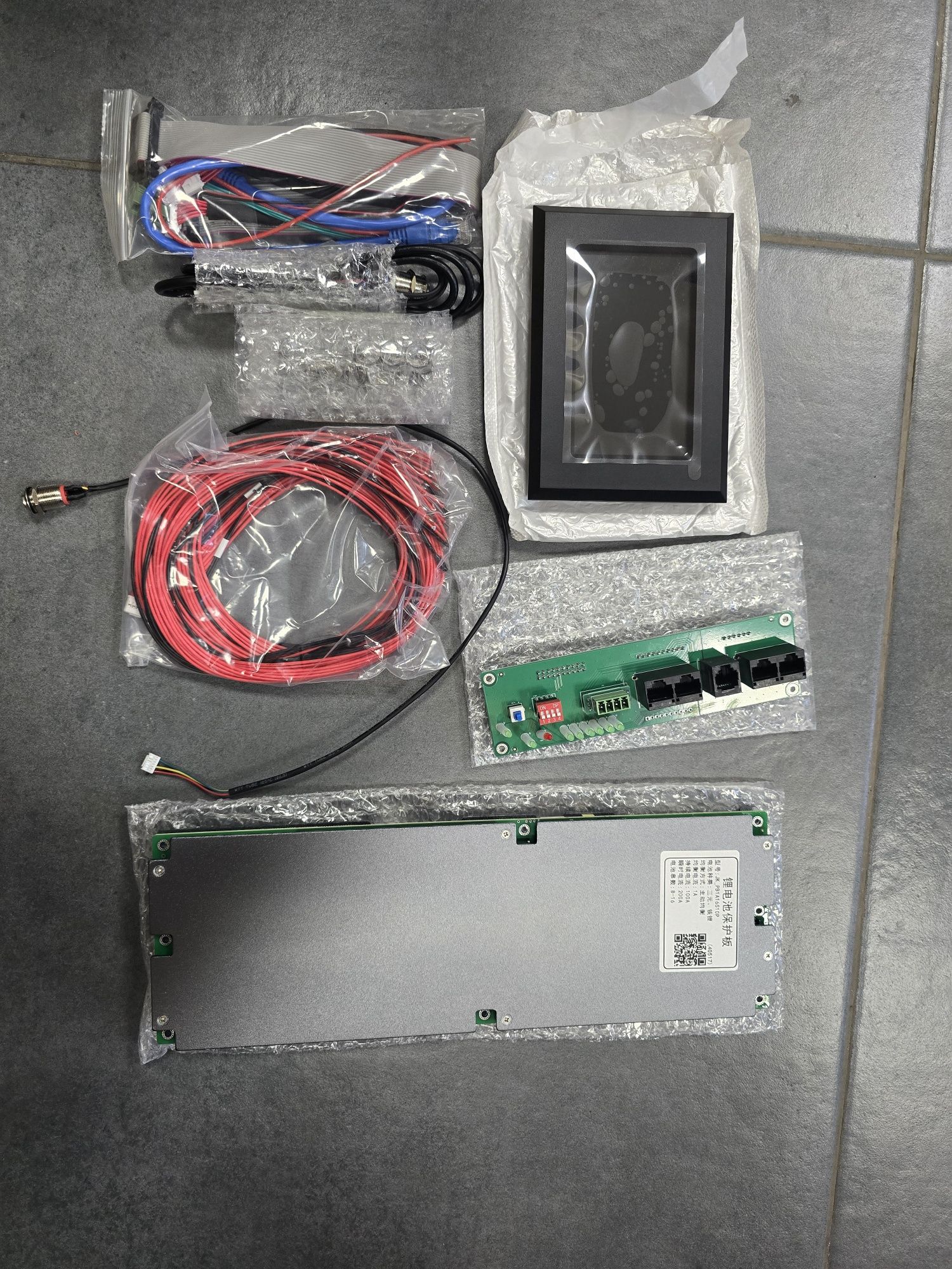 Балансир LiFePo4 BMS JK-PB1A16S10P + Дисплей LCD для JK BMS 4.3"