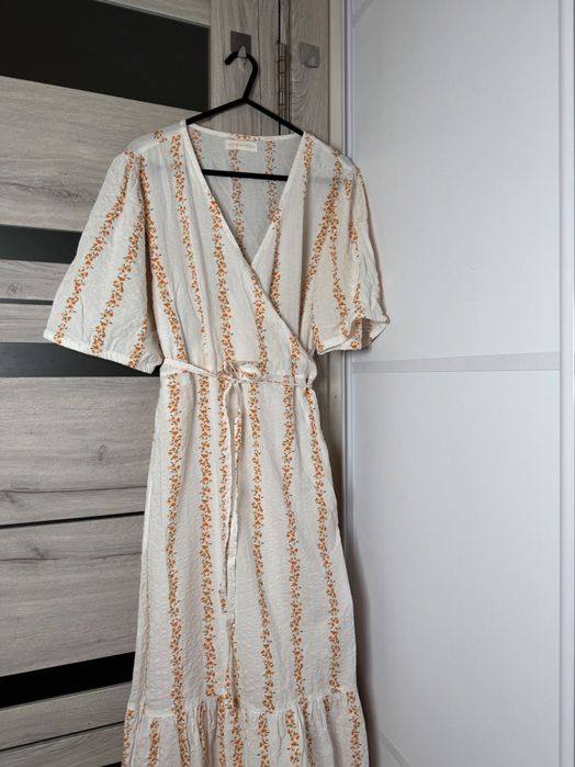 бавовна сукня на запах m максі