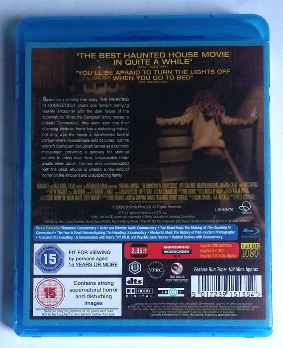 The hauting in Connecticut - Filme em Blu -Ray