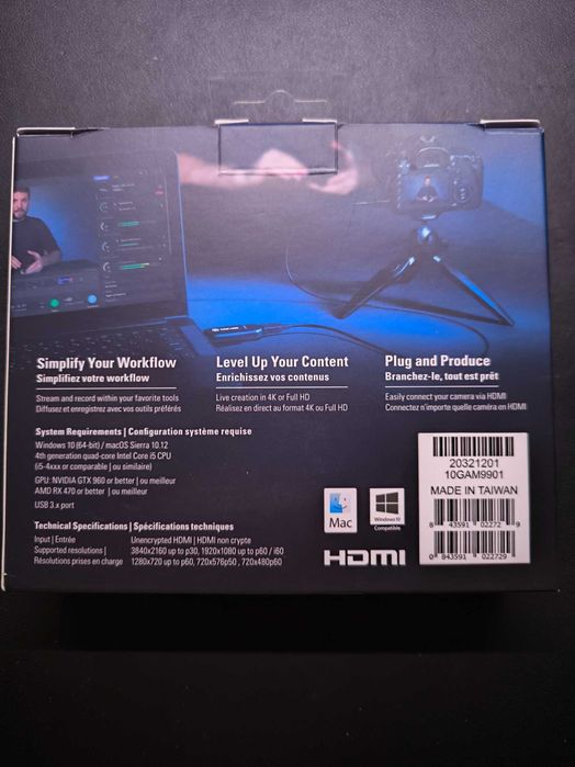 Placa de Captura USB - Elgato Cam Link 4K