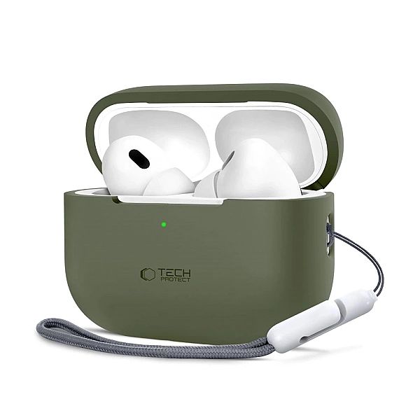 Etui Tech-Protect Silicone na Apple AirPods Pro 1 / 2 - zielone