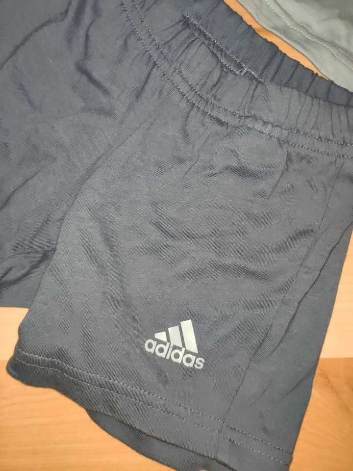 Komplet Sportowy Adidas r.74 9M Niebieski 100% Bawełna