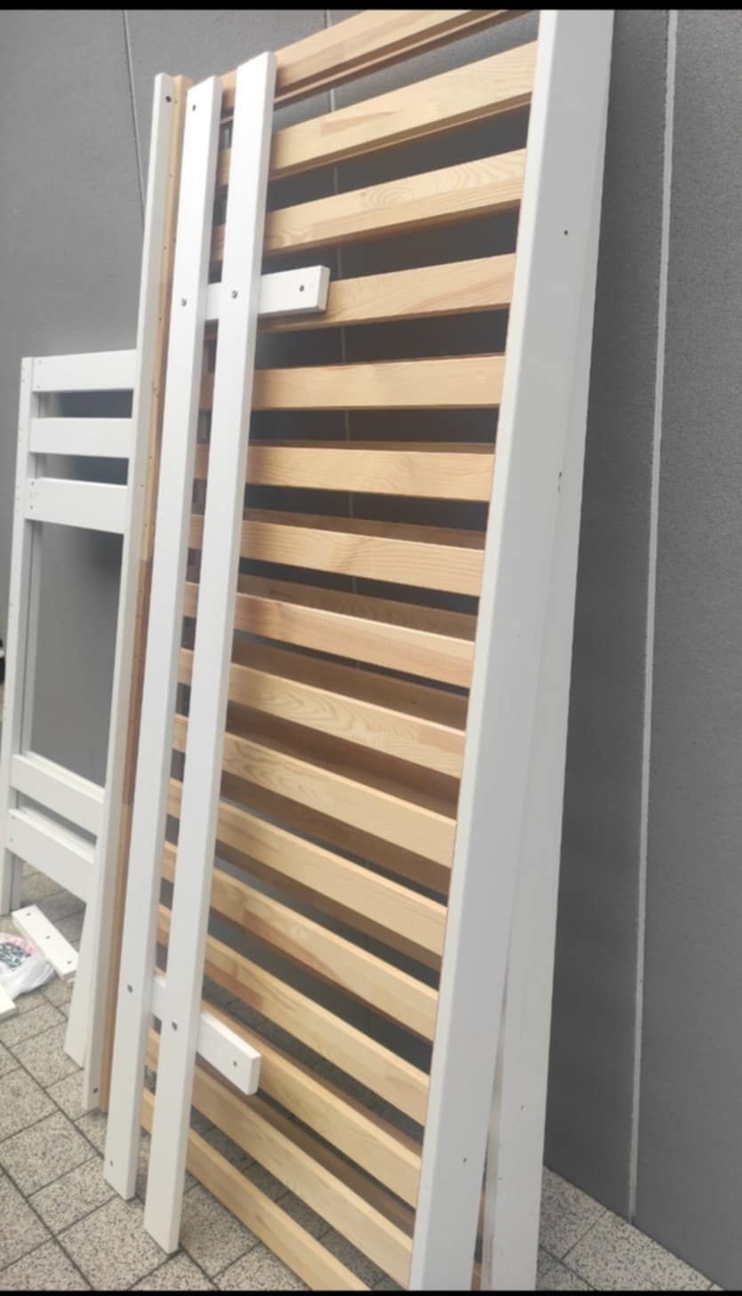 Łóżko piętrowe MYDAL Ikea 90 x 200 cm z materacami