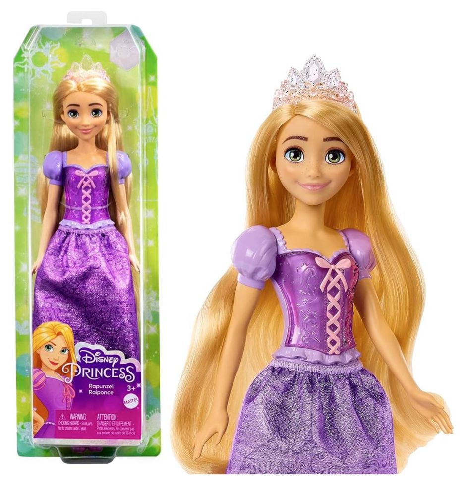 Лялька Рапунцель, Аріель, Моана, Білосніжка, Жасмін Disney Princess