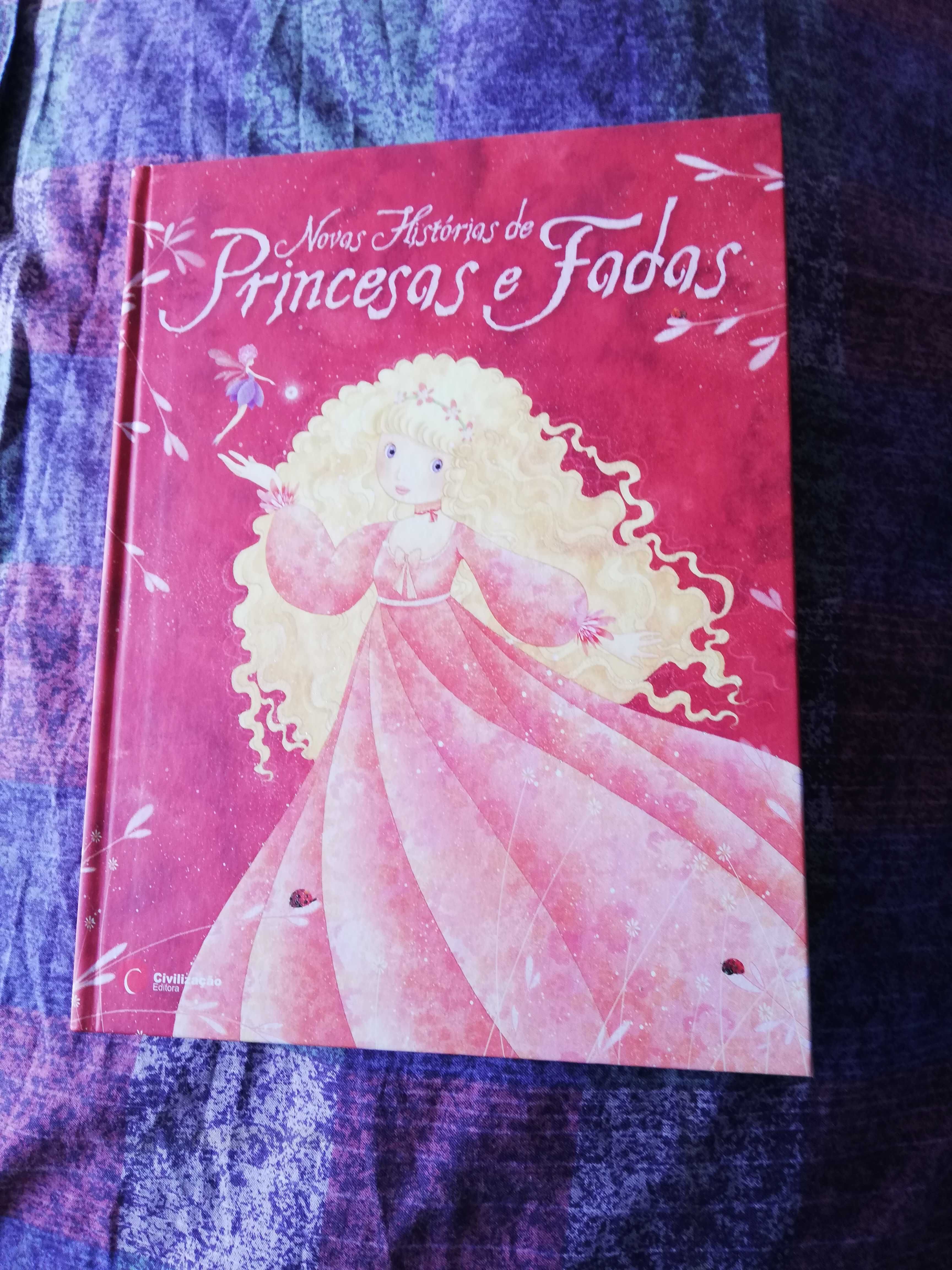 Livro infantil histórias de princesas e fadas