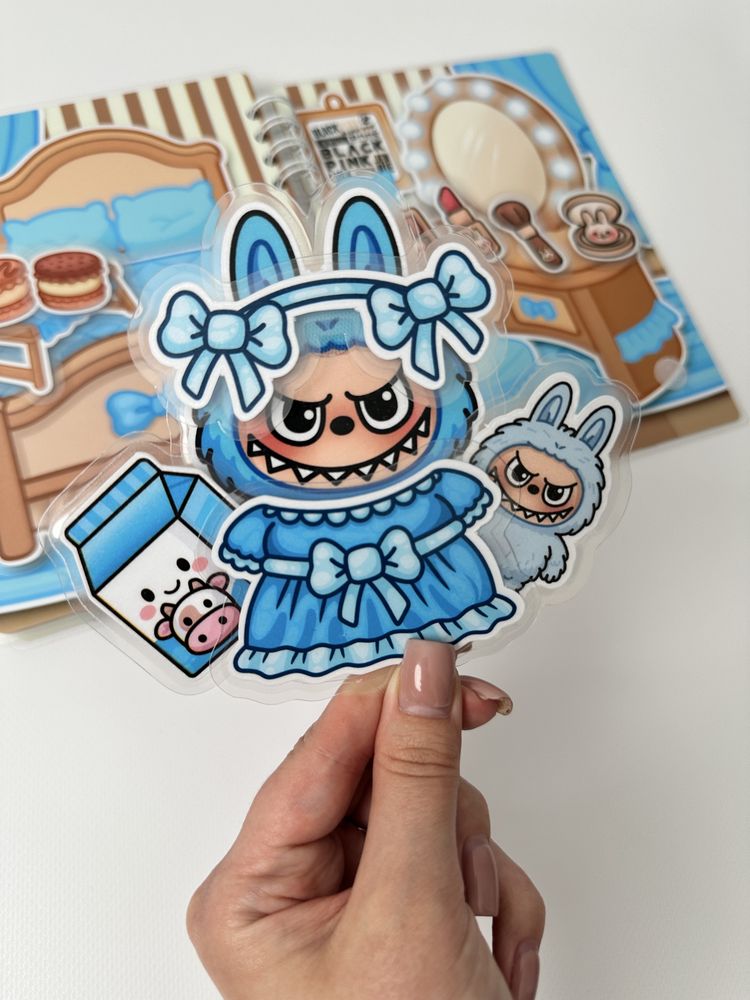 Labubu + kolorowanka, toca boca, avatar, album na rzepy