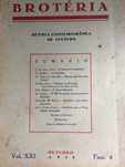 Brotéria. Revista contemporânea. de cultura,1935. Ver sumário.