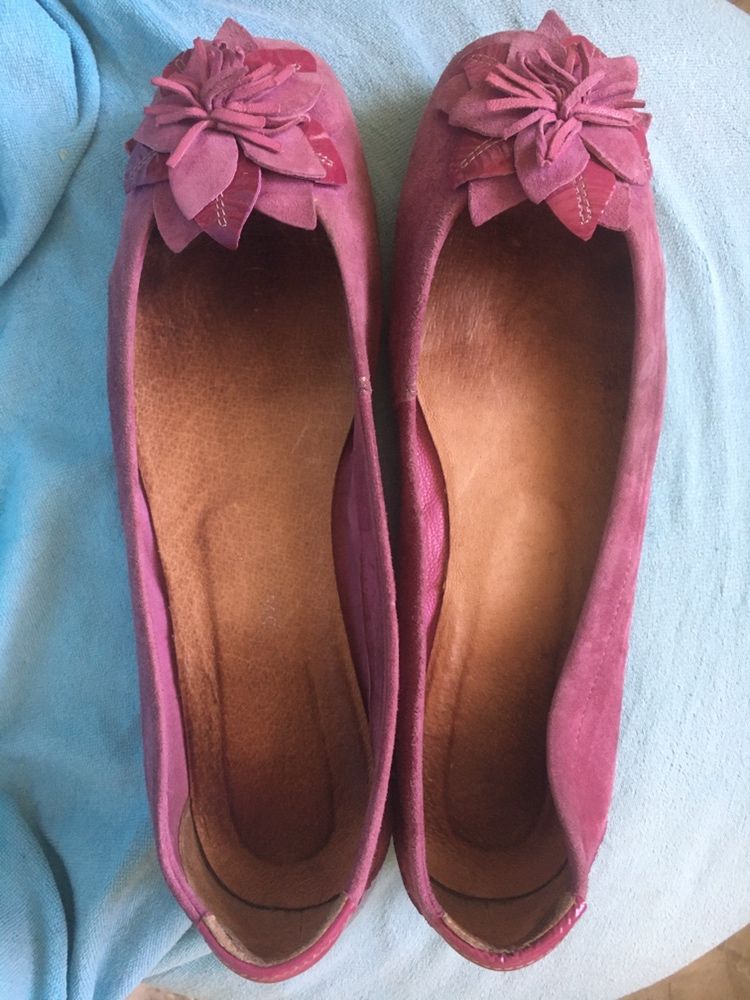 Женские туфли балетки кожа размер 39-40