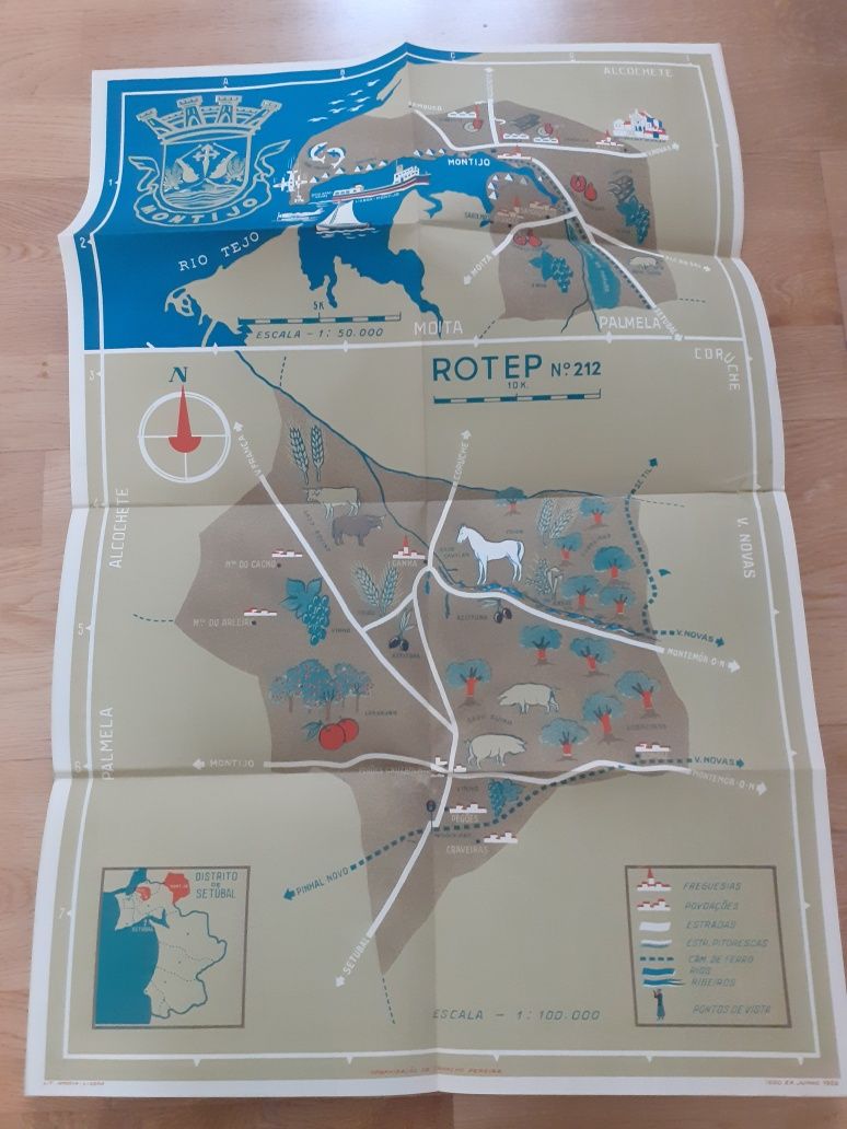 Mapa/roteiro ROTEP, Montijo